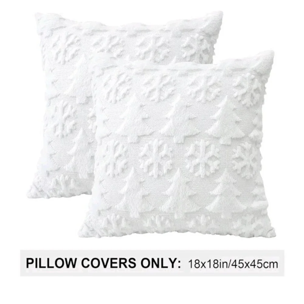 Christmas Throw Pillow Covers 18x18 Set of 2 18